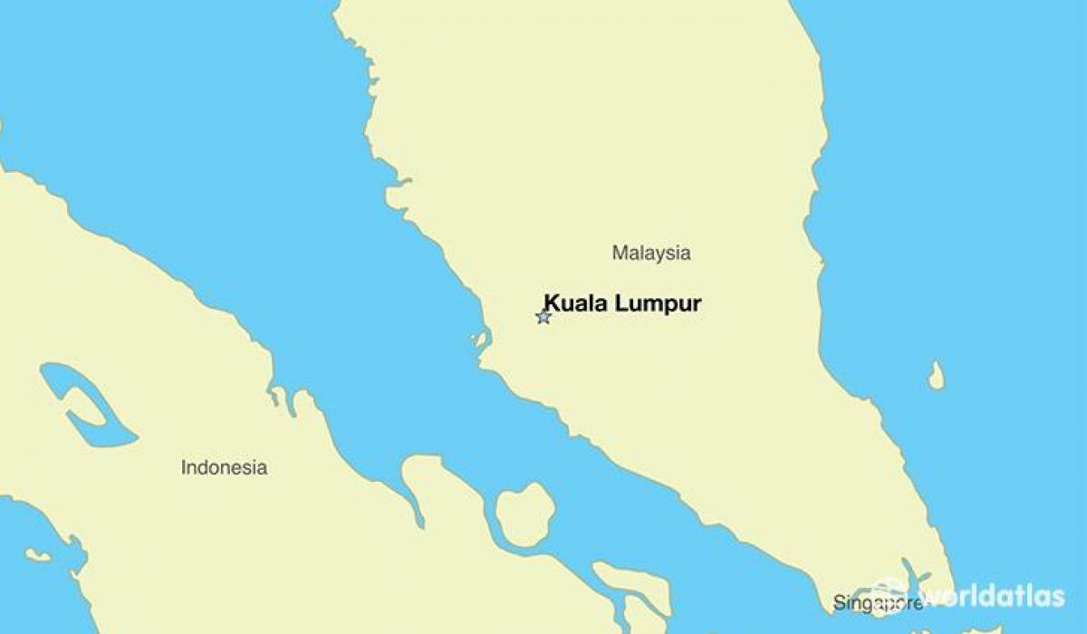 Kort over hovedstaden i malaysia