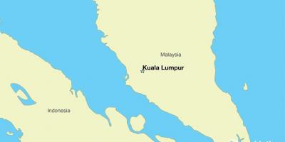 Kort over hovedstaden i malaysia