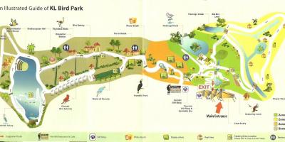 Kuala lumpur bird park kort