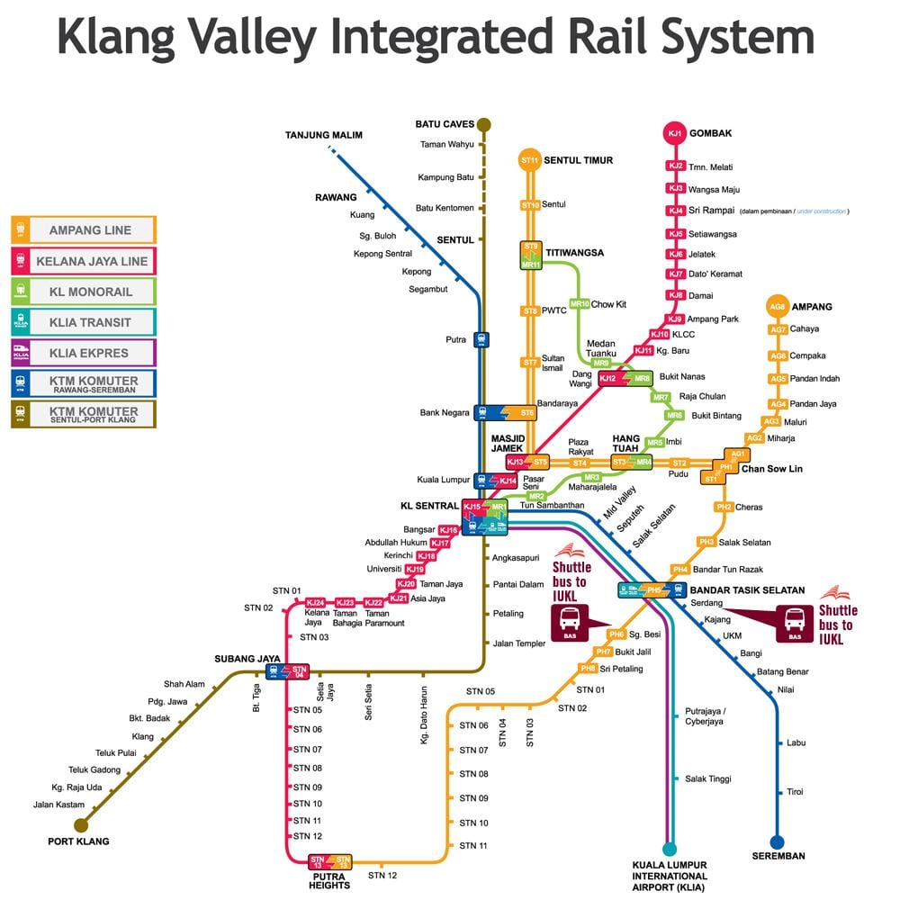 kuala lumpur railway station kort