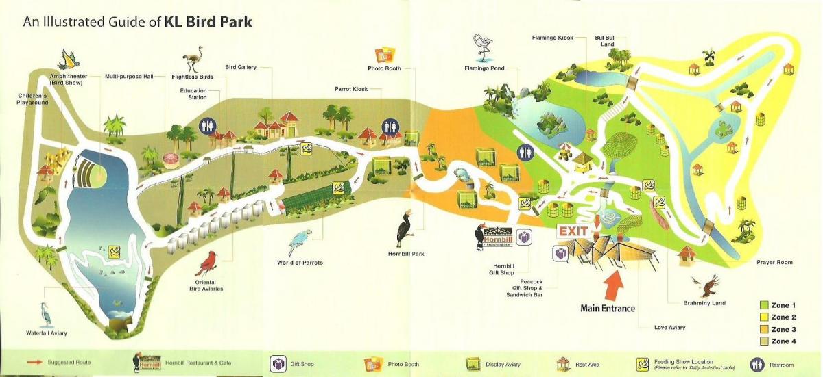 kuala lumpur bird park kort