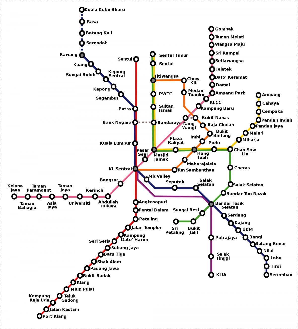 malaysia metro kort