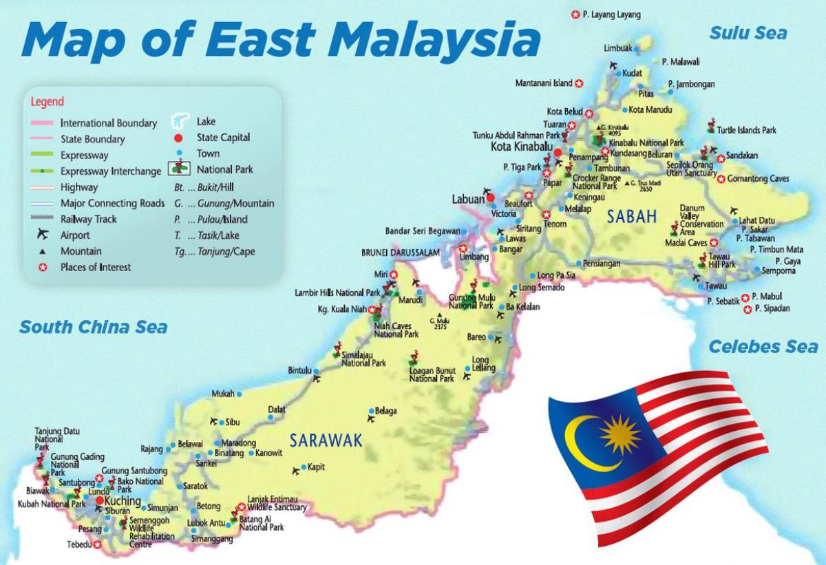 lufthavne i malaysia kort