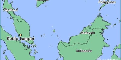 Kort over kuala lumpur placering